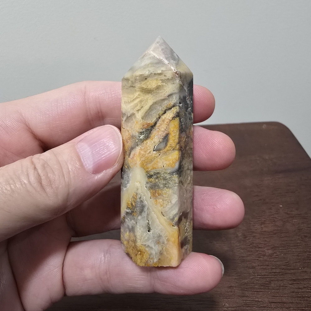 Crazy Lace Agate Crystal Tower